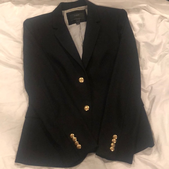 ❌SOLD❌JCrew Black Schoolboy Blazer - Picture 3 of 9